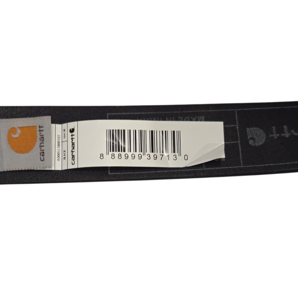 NWT Carhartt Womens Full Grain Leather Black Belt Size Medium - Picture 4 of 5